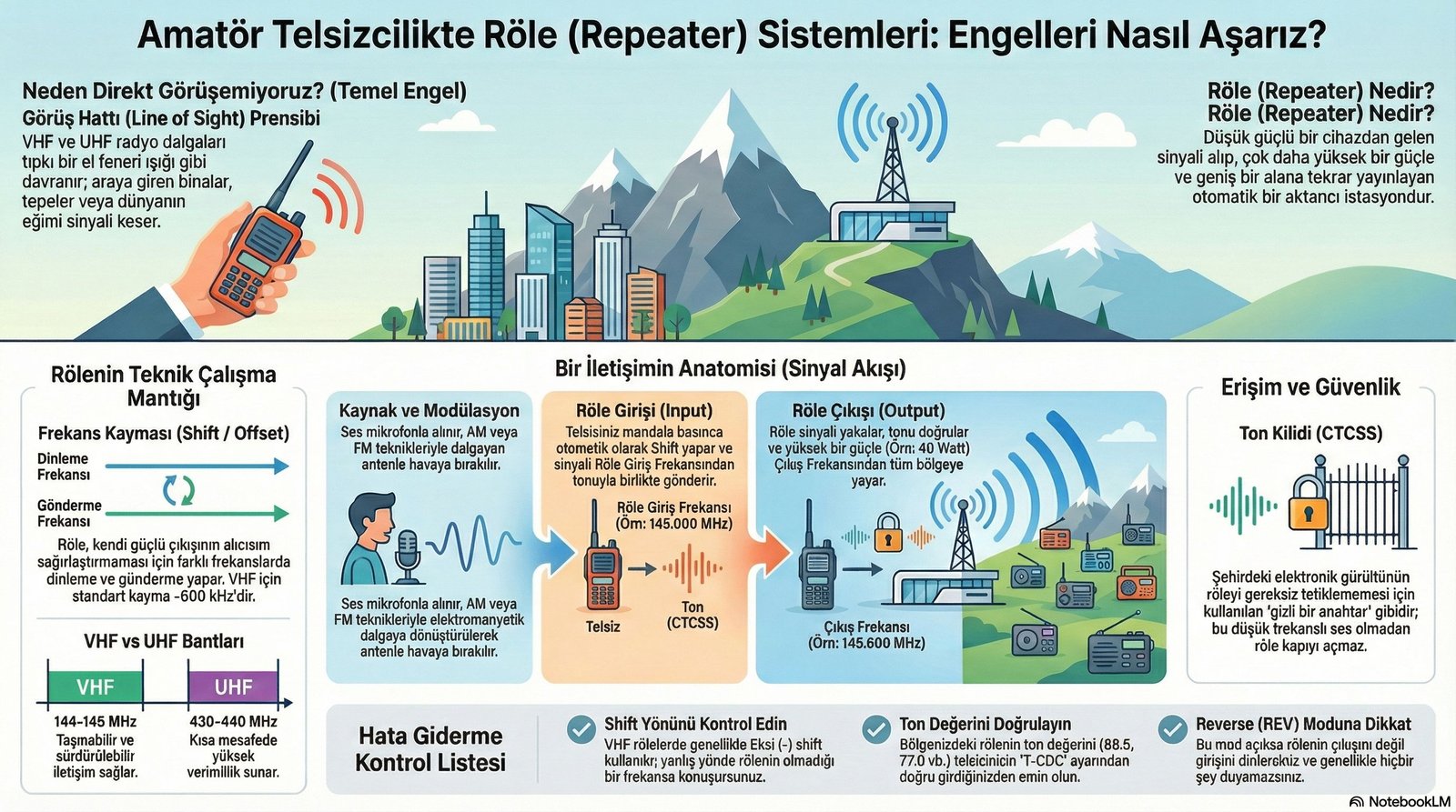 Amatör Telsizcilikte Röle (Repeater) Sistemleri ve Çalışma Mantığı